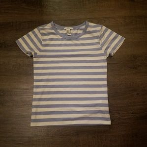 Baby blue ( periwinkle ) Striped tshirt